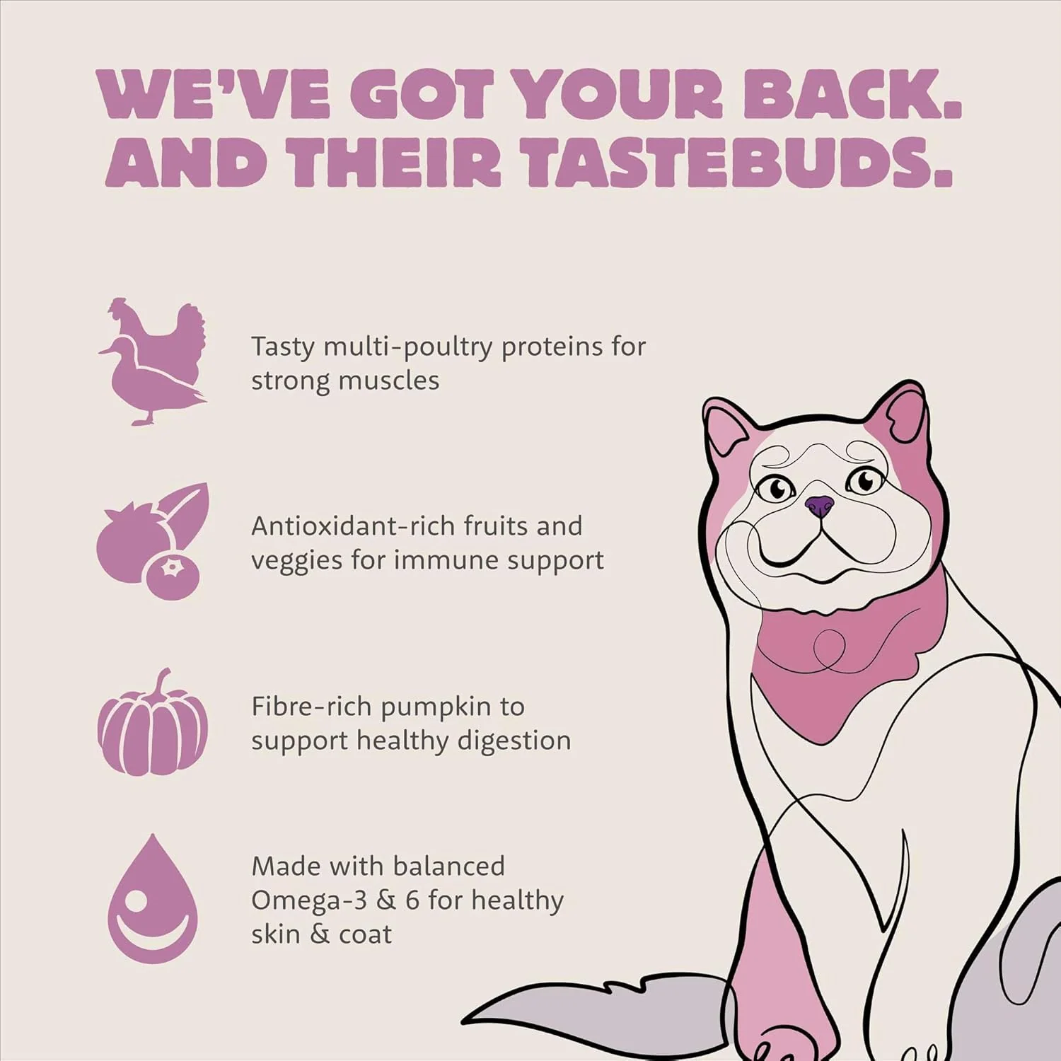 Meadow Roast, Dry Cat Food, Chicken Meal and Duck Meal Adult Recipe with Grains, 12 lb Bag - Image 4