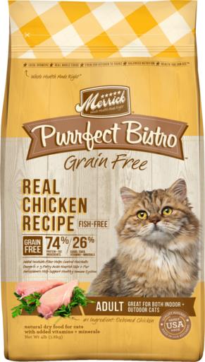 Merrick Purrfect Bistro Grain Free Natural Dry Cat Food For Adult Cats, Real Chicken And Sweet Potato Recipe - Image 5