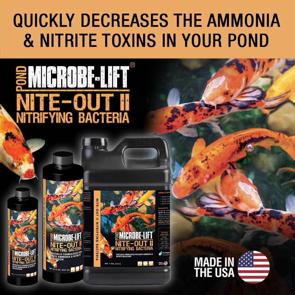 MICROBE-LIFT NITE16 Nite-Out II Water Cleaner for Outdoor Ponds and Water Gardens, Rapid Ammonia and Nitrite Reduction, 16 Ounces - Image 2