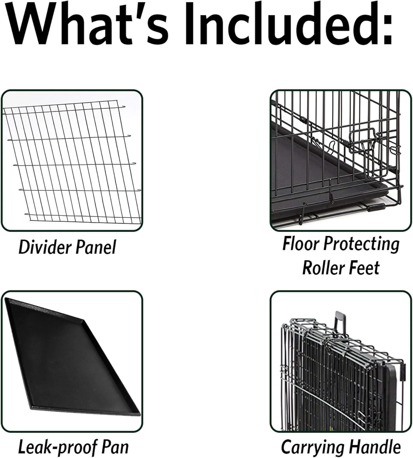 Midwest Products Metal Products 848 Home Training Crate for Dogs, 48", Black - Image 3