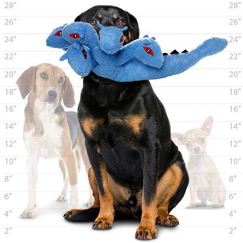MIGHTY- Hydra Dragon- Squeaker-Multiple Layers. Made Durable, Strong & Tough. Interactive Play (Tug, Toss & Fetch). Machine Washable & Floats - Image 3