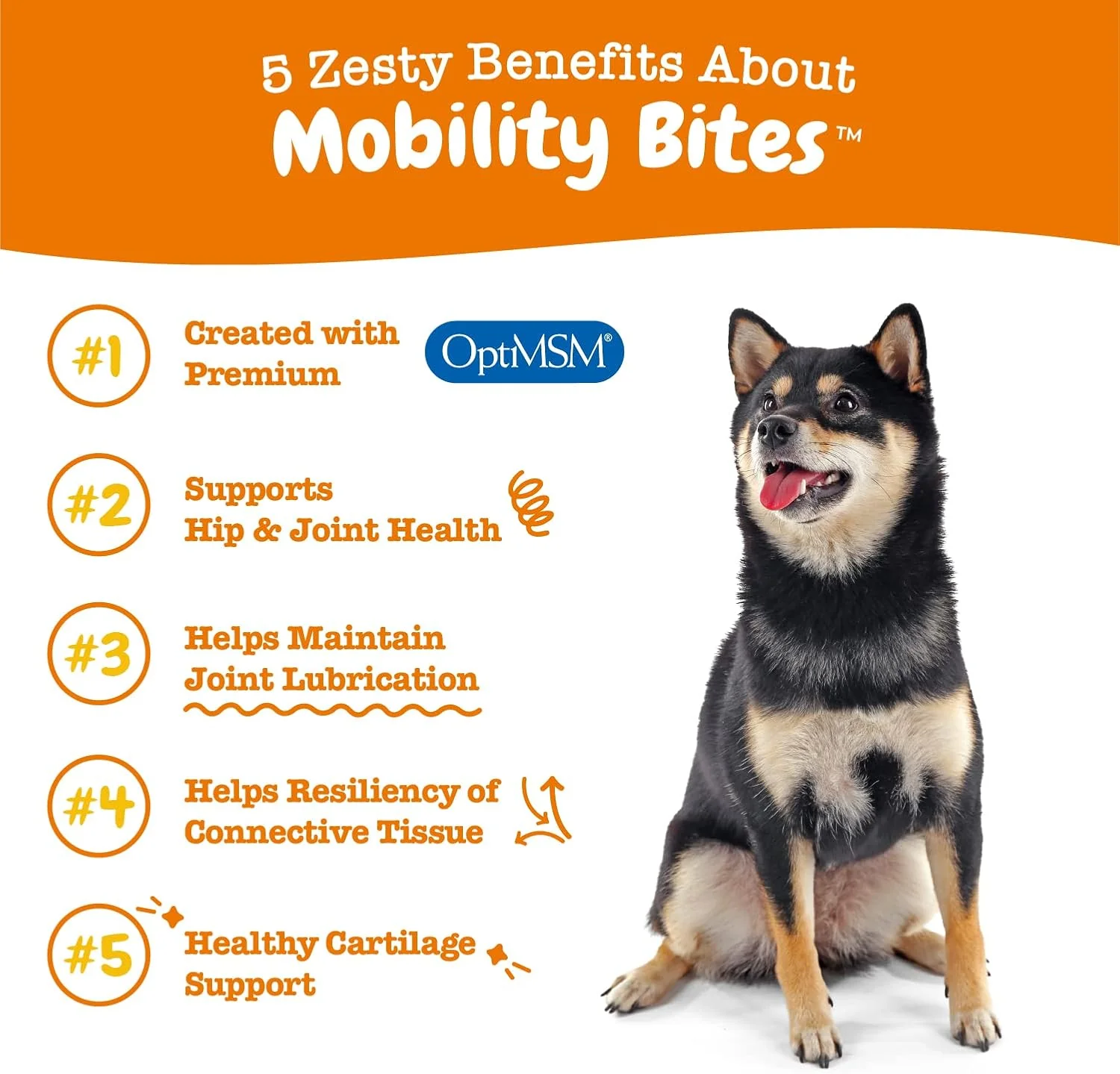 Mobility Bites for Dogs, Hip and Joint, All Ages, Duck, 90 Soft Chews, 12.7 oz (360 g) - Image 2