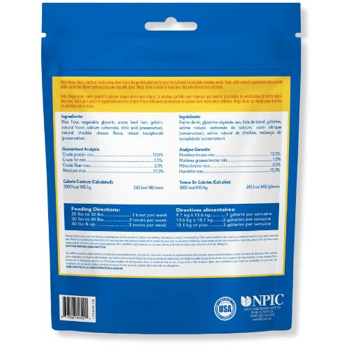 N-Bone® Mega-Bone Long-Lasting Chew – Cheeseburger Flavor (6 Count) - Image 2