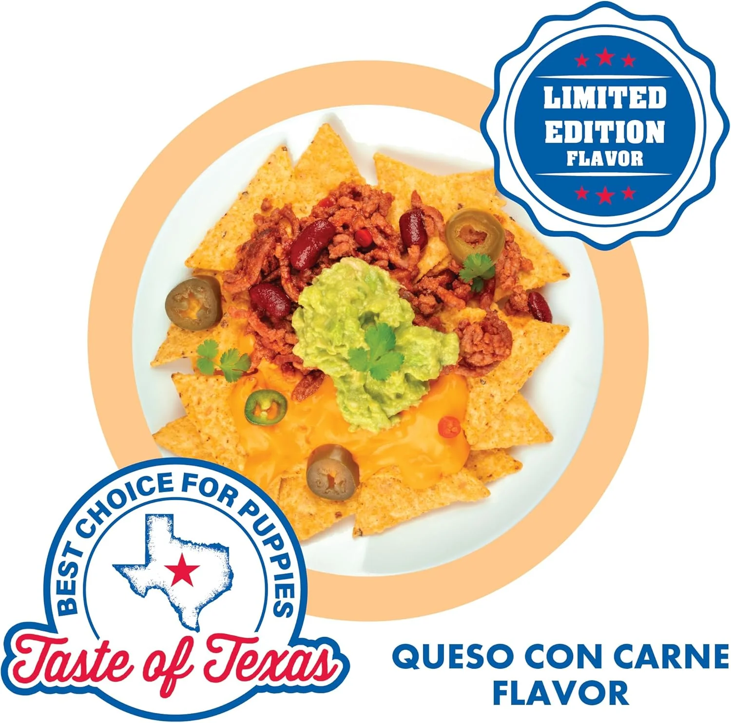 N-Bone Puppy Teething Rings Taste of Texas Queso Con Carne Flavor 3 Count - Image 3
