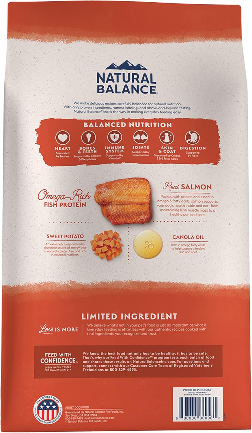 Natural Balance Limited Ingredient Adult Grain-Free Dry Dog Food, Salmon & Sweet Potato Recipe - Image 2