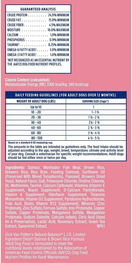 Natural Balance Limited Ingredient Adult Dry Dog Food with Healthy Grains, Salmon & Brown Rice Recipe - Image 10
