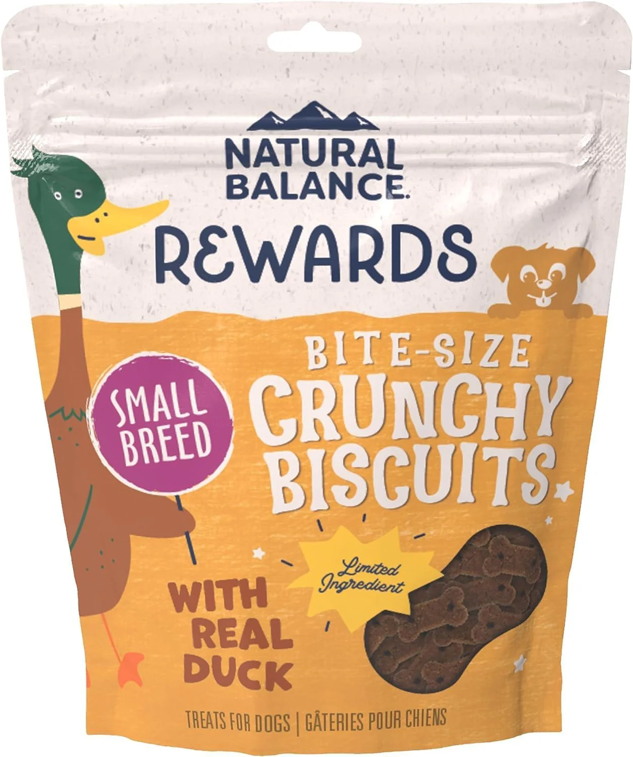 Natural Balance 723633602082 L.I.T. Limited Ingredient Treats Duck & Potato 8Oz