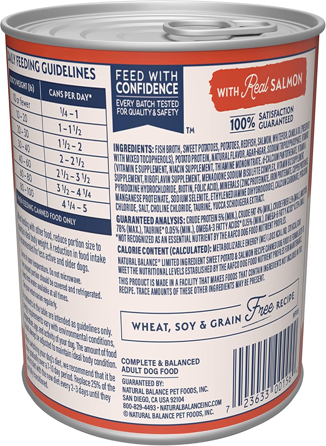 Natural Balance Limited Ingredient Diet Sweet Potato & Fish | Adult Grain-Free Wet Canned Dog Food | 13-oz. Can, (Pack of 12) - Image 3
