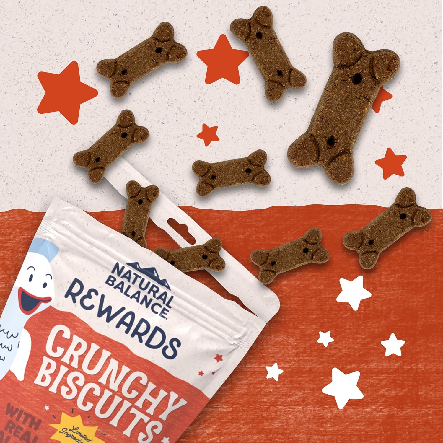 Natural Balance Limited Ingredient Rewards Crunchy Biscuits, Grain-Free Dog Treats for Adult Dogs of All Breeds, Salmon Recipe, 14 Ounce (Pack of 1) - Image 4
