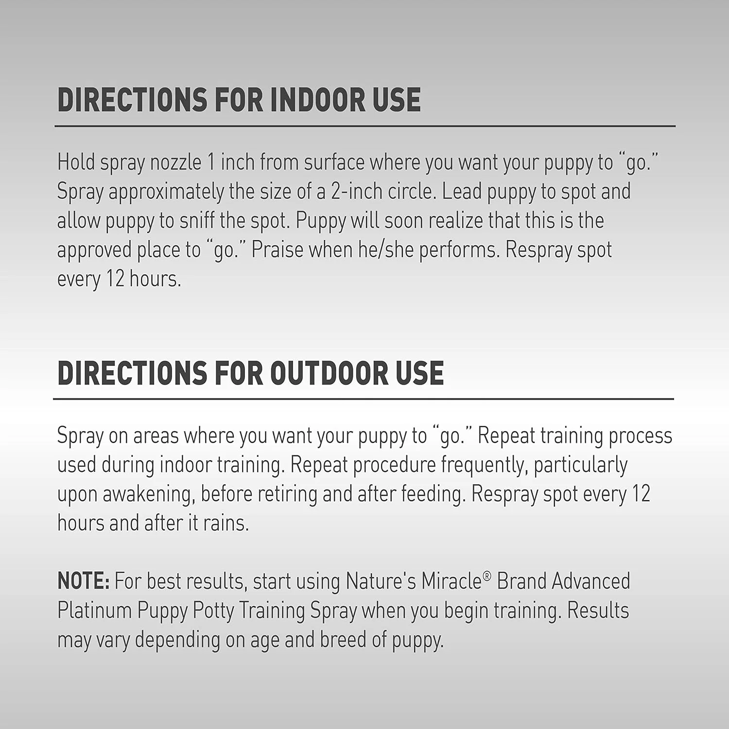 Nature’s Miracle Advanced Platinum Puppy Potty Training Spray, Dog Training Aid - Image 4