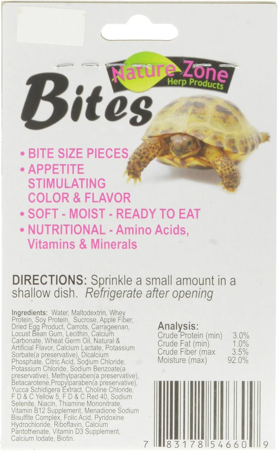 Nature Zone Melon Flavored Total Bites Soft Moist Food For Tortoise - Image 2