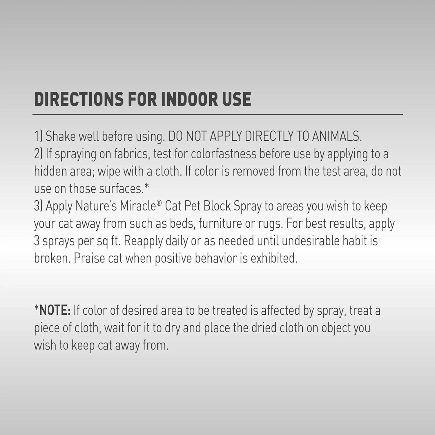 Nature's Miracle Advanced Platinum Cat Pet Block Repellent Spray, 8 Ounces, Indoor Training Aid for Cats - Image 4