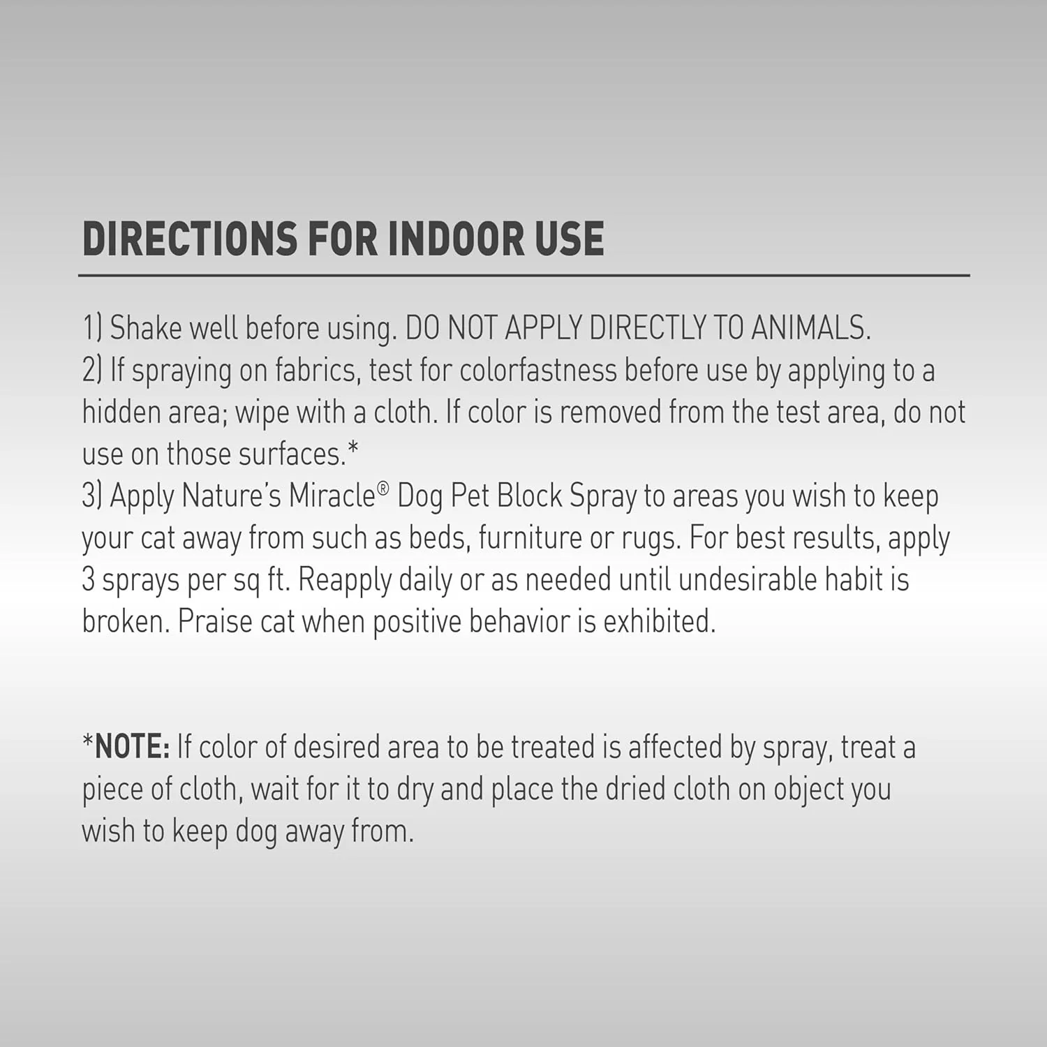 Nature's Miracle Advanced Platinum Dog Pet Block Repellent Spray 16 Fl Oz - Image 4