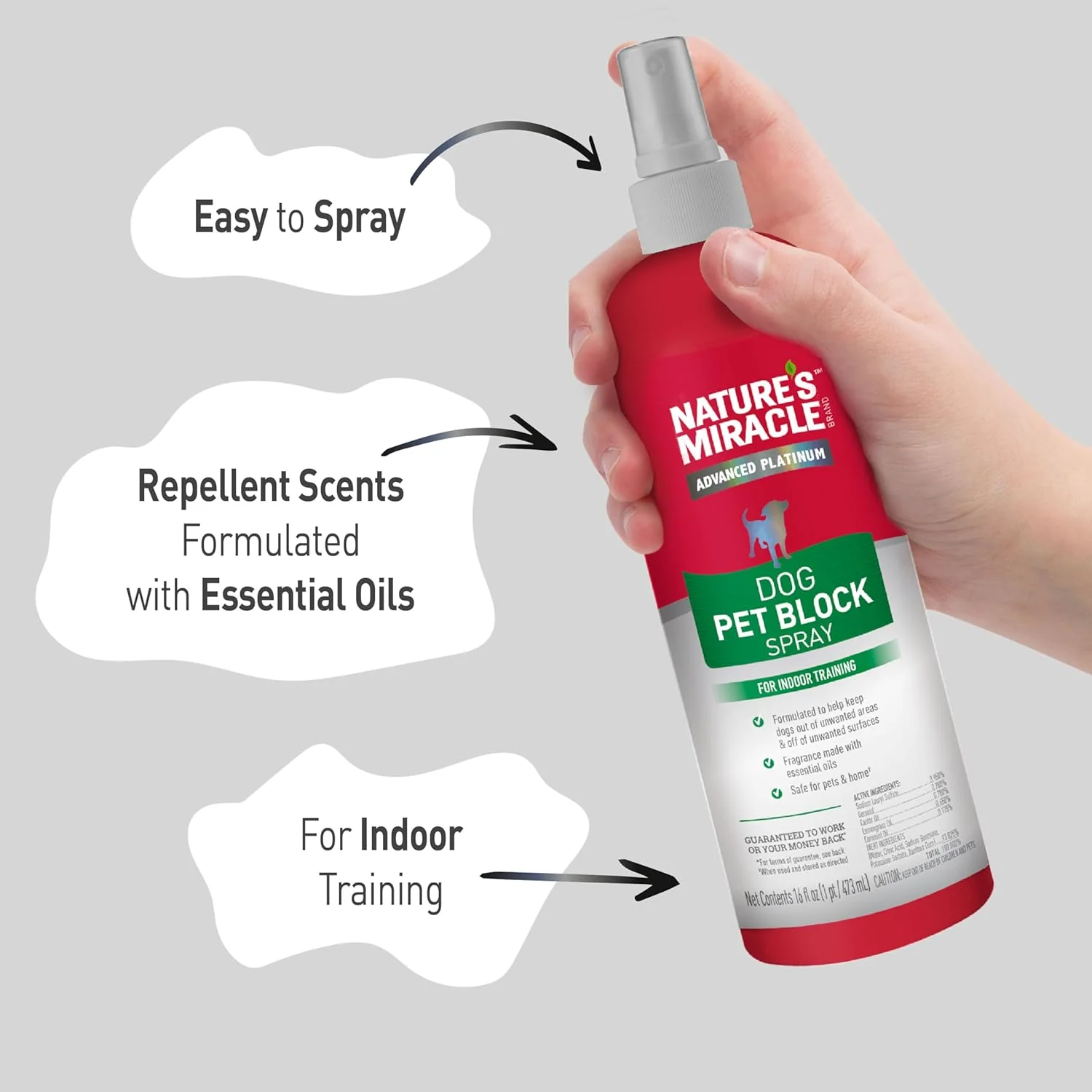 Nature's Miracle Advanced Platinum Dog Pet Block Repellent Spray 16 Fl Oz - Image 5