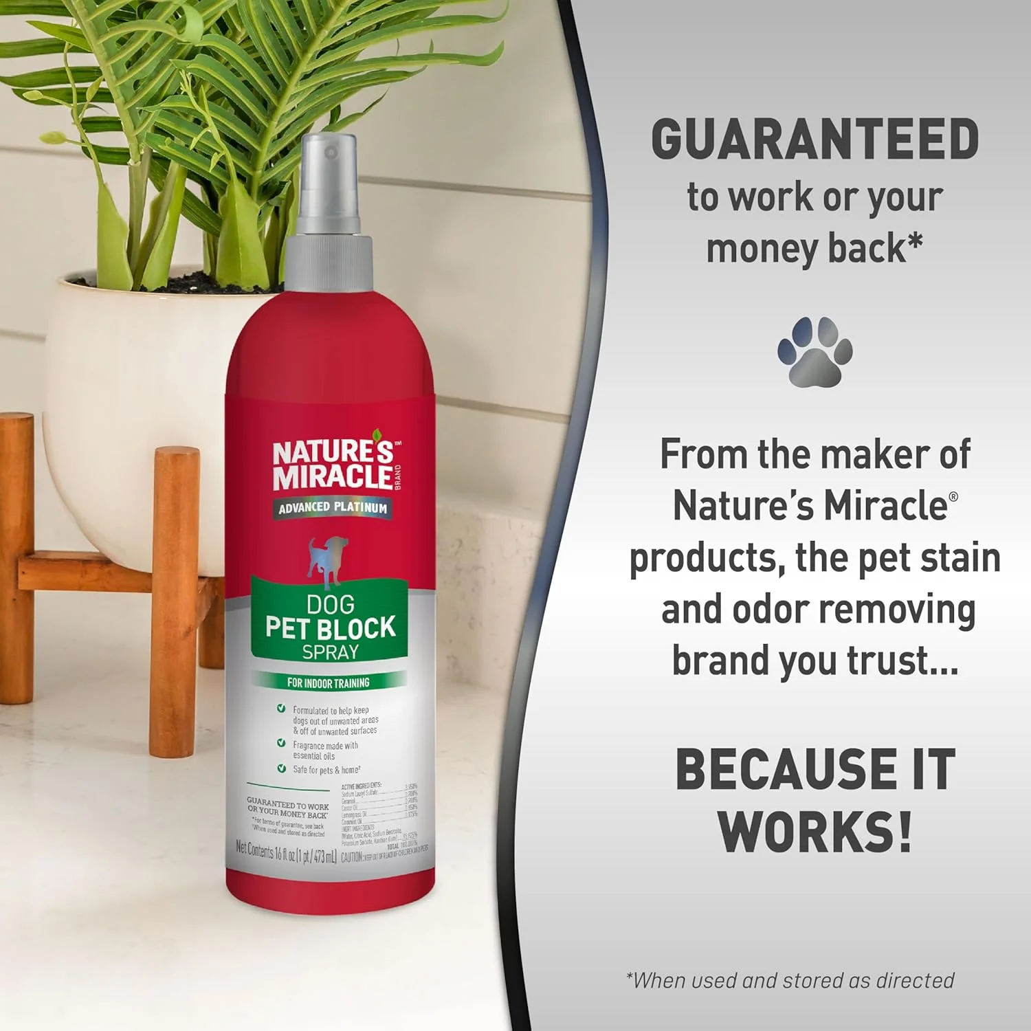 Nature's Miracle Advanced Platinum Dog Pet Block Repellent Spray 16 Fl Oz - Image 6