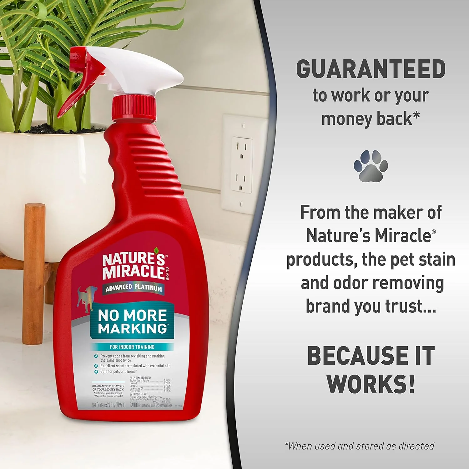 Nature's Miracle Advanced Platinum No More Marking, 24 Ounces, Helps Discourage Repetitive Pet Marking - Image 6