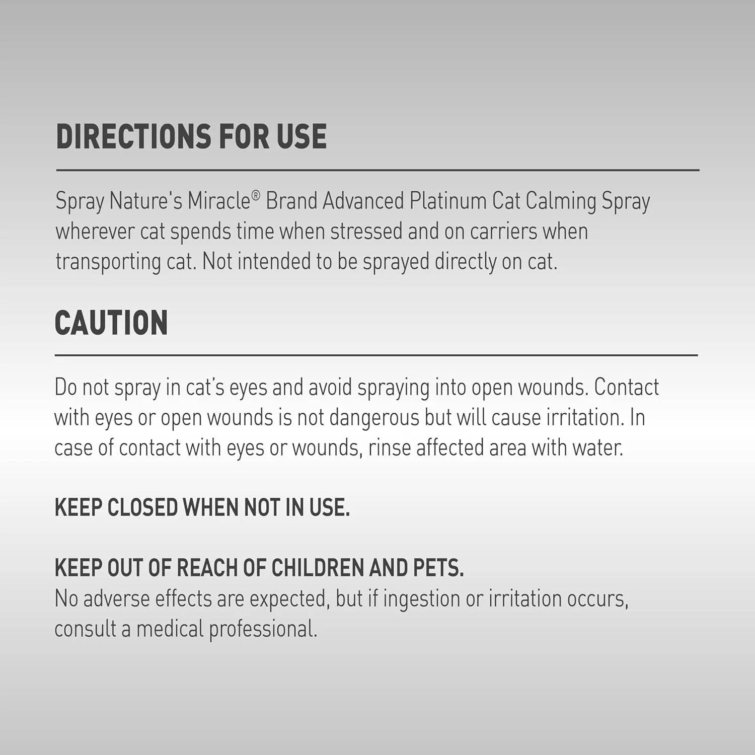 Nature's Miracle Cat Calming Spray, 8 Ounces, Stress-Reducing Formula for Cats - Image 4