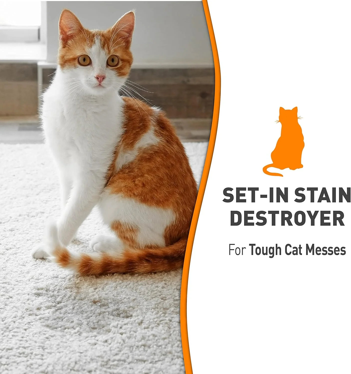 Nature's Miracle Just for Cats Oxy Stain and Odor Remover, 24 fl oz - Image 3