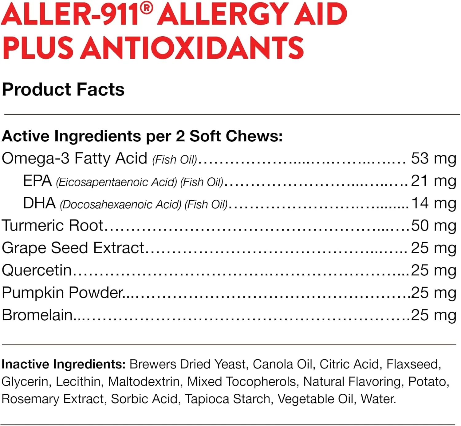 NaturVet Aller-911 Advanced Allergy Aid for Dogs, Cats – Antioxidant-Rich Pet Supplement with Omegas, DHA, EPA – Helps Support Dog Immune System, Cat Respiratory Health, Skin Moisture 70 Soft Chews - Image 6