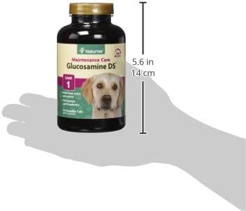 NaturVet Glucosamine DS Level 1 Maintenance Care Hip & Joint Support Pet Supplement for Dogs & Cats –Glucosamine, Chondroitin, Antioxidants –Supports Cartilage, Joint Function – 60 Ct. - Image 2