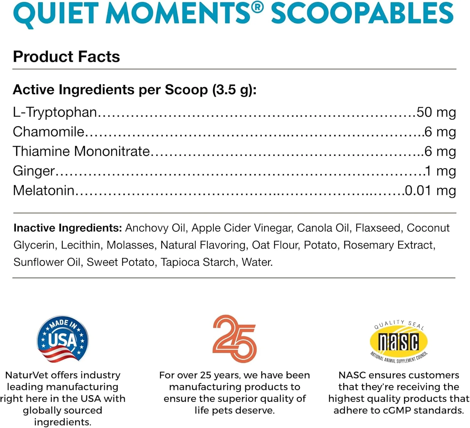 NaturVet Scoopables Quiet Moments Cat Calming Aid - Promotes Calm with Stressful Events Storms, Fireworks, Travel, Separation Anxiety - Cat Health Supplement w/Melatonin - Salmon Flavored - Image 6