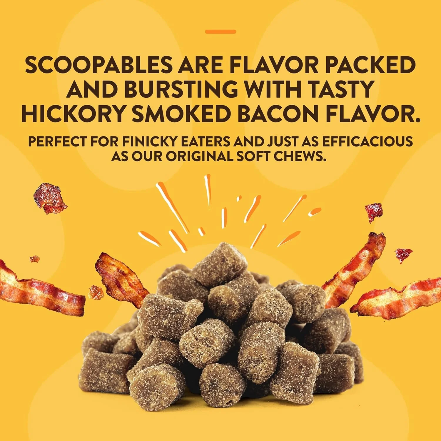 NaturVet Scoopables Quiet Moments Dog Calming Aid for Dogs - Promotes Calm with Stressful Events Like Storms, Fireworks, Travel, Separation Anxiety - Hickory Smoked Bacon Flavored - Image 4