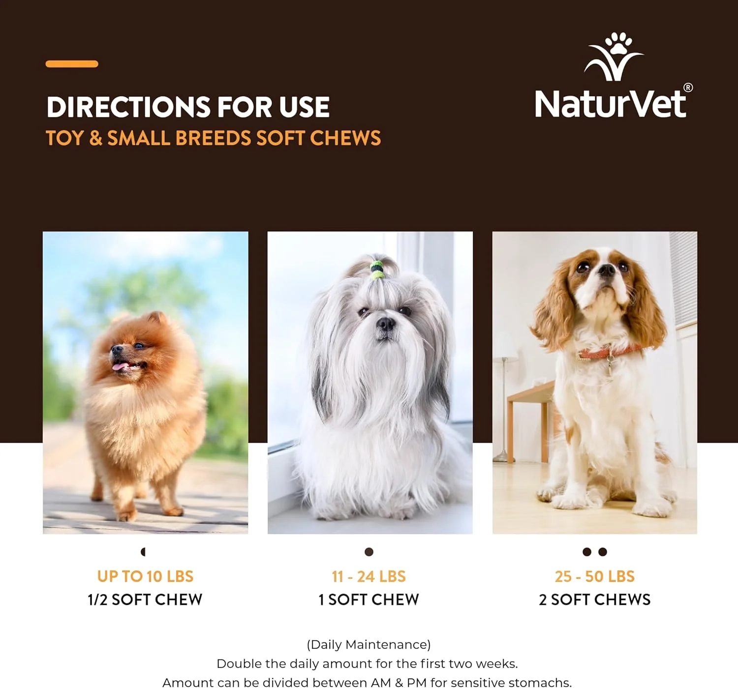 NaturVet Small Breeds Supplement- for Joint Support, Digestion, Skin, Coat Care- Dog Multivitamins with Minerals, Omega-3, PlaqueOff- Wheat-Free Vitamins for Dogs- Toy and Small Breeds - Image 4