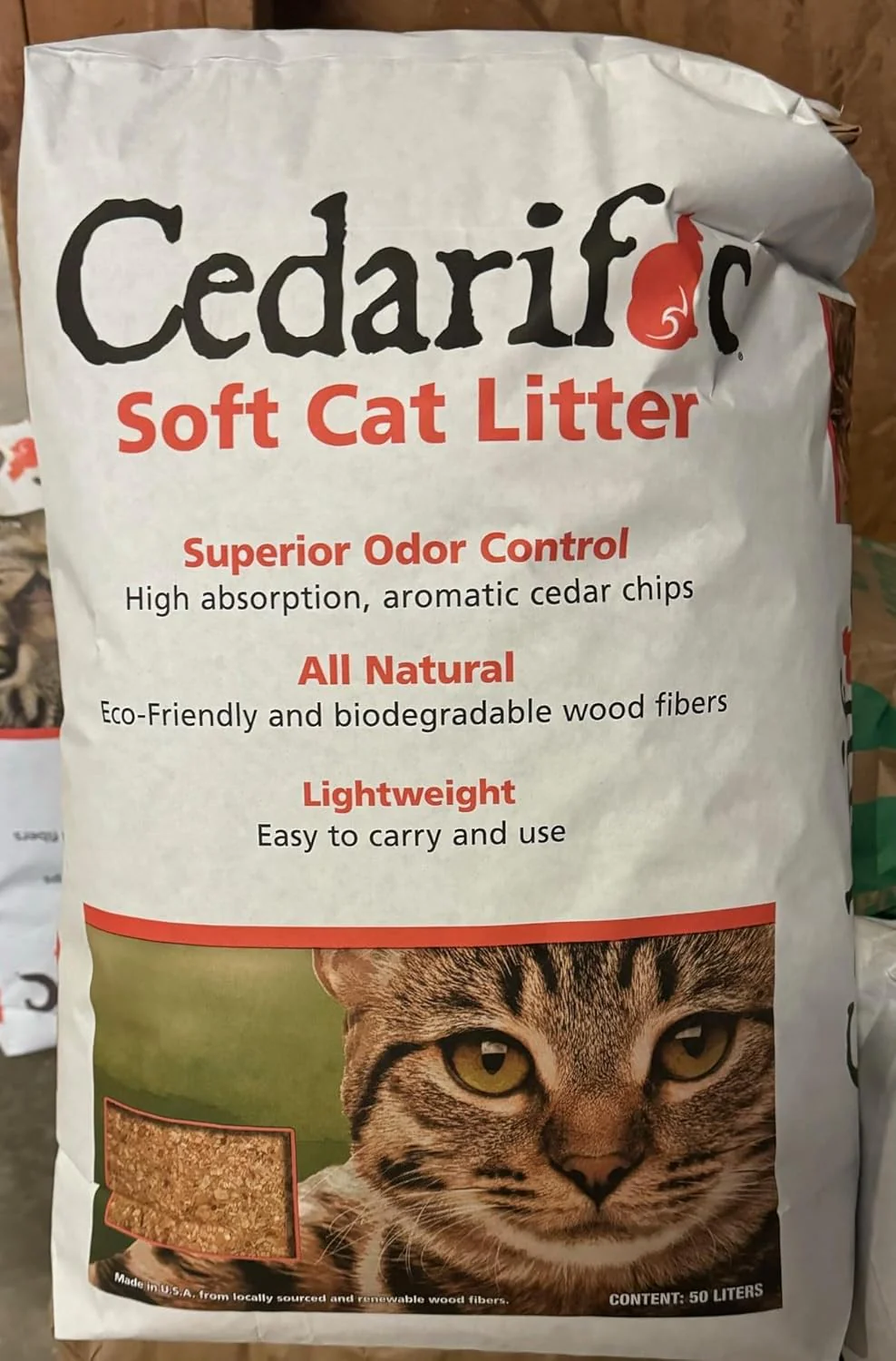 Northeastern Products Natural Cedar Chips Cat Litter - Image 2