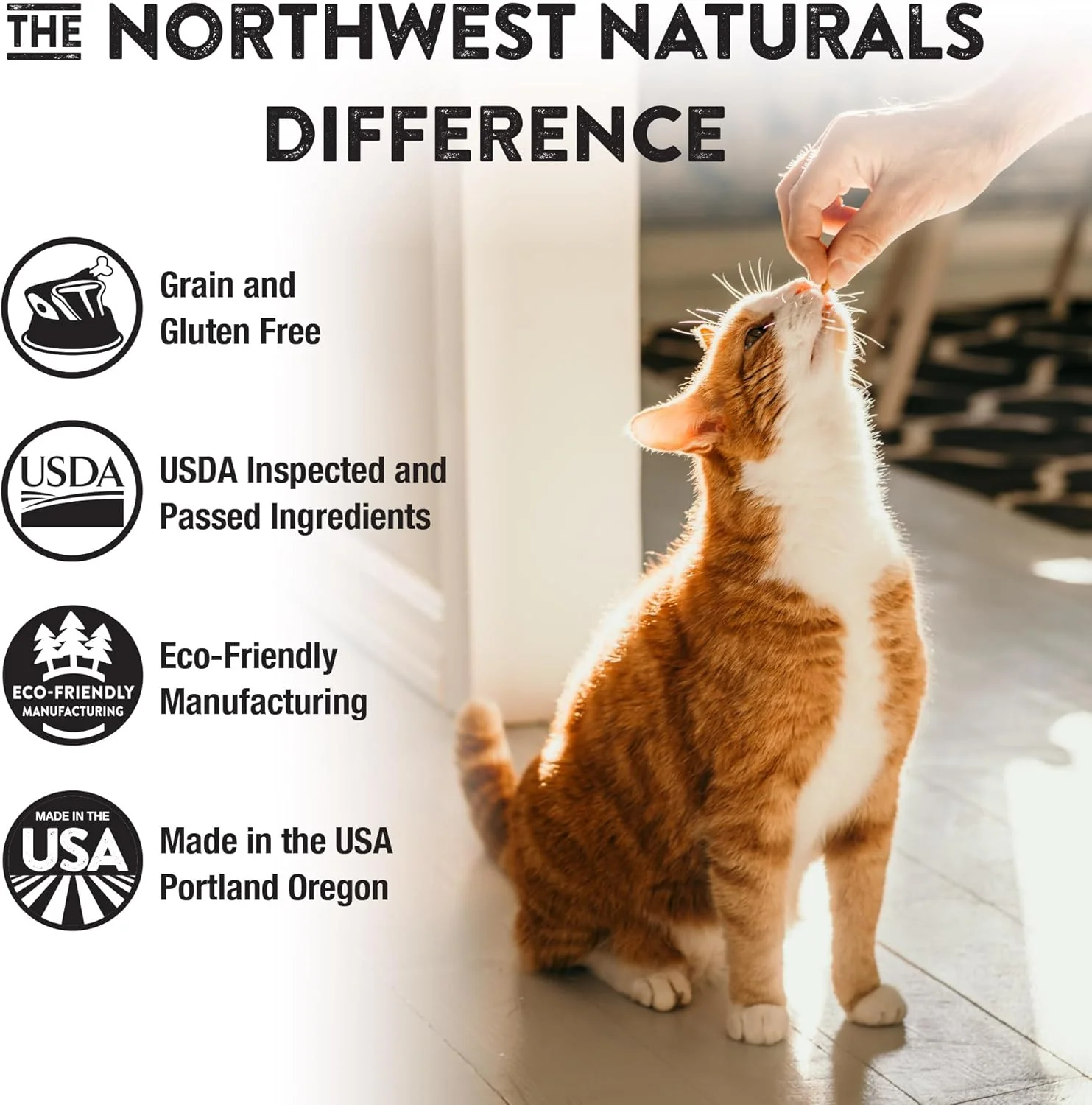 Northwest Naturals Freeze-Dried Turkey Cat & Kitten Food – Bite-Sized Nibbles – Healthy, Limited, Human-Grade Ingredients, All-Natural, High-Protein Raw Diet – Complete & Balanced, Made in USA, 11 oz - Image 7