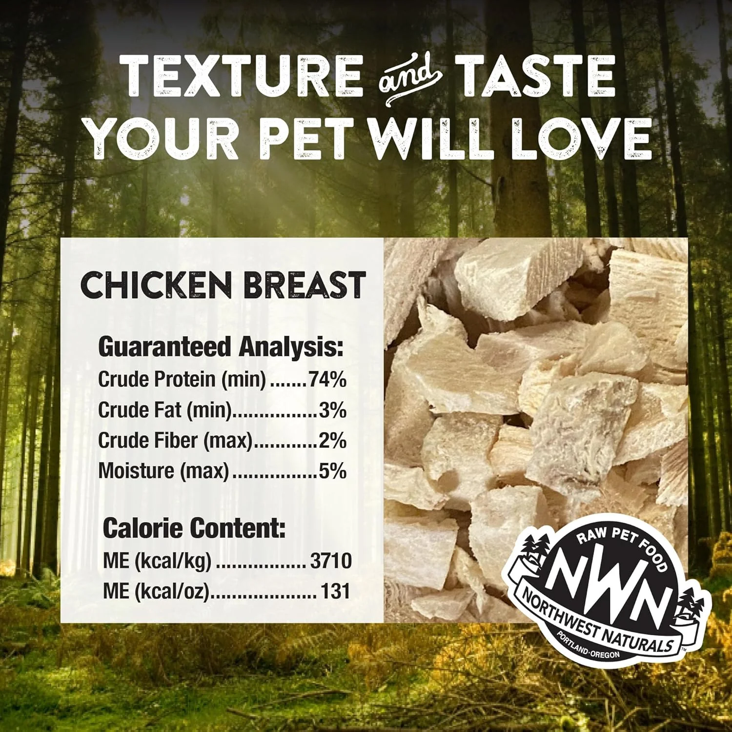 Northwest Naturals Raw Rewards Freeze-Dried Chicken Breast Treats for Dogs and Cats - Bite-Sized Pieces - Healthy, 1 Ingredient, Human Grade Pet Food, All Natural, Proudly Made in USA - Image 3