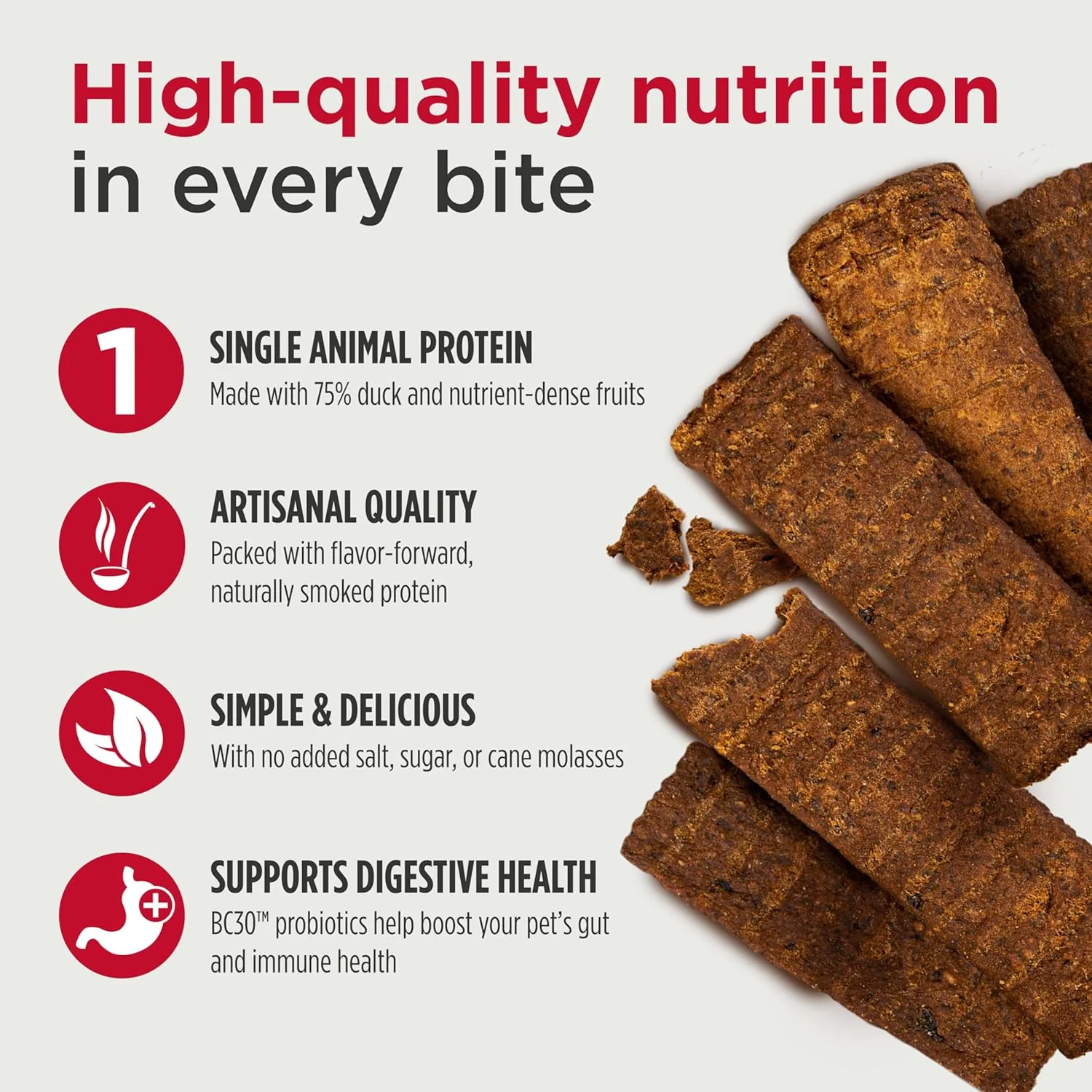 Nulo Premium Jerky Strips Dog Treats, Grain-Free High Protein Jerky Strips made with BC30 Probiotic to Support Digestive & Immune Health - Image 3