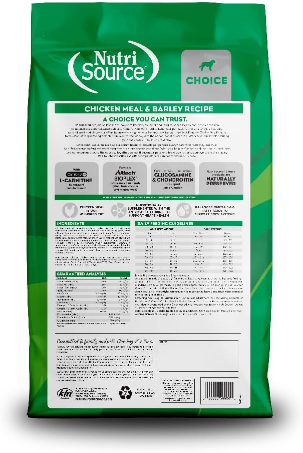 NutriSource Choice Dry Dog Food, Chicken Meal & Barley Recipe - Image 2