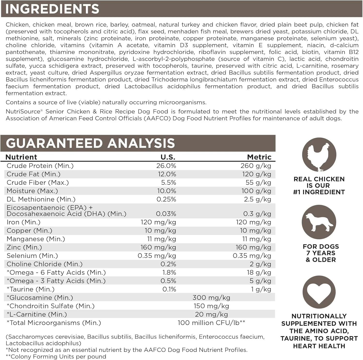 NutriSource Dry Dog Food for Seniors, Chicken and Rice, 12LB - Image 7