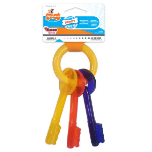 Nylabone Bacon Puppy Teething Keys, Small - Image 6