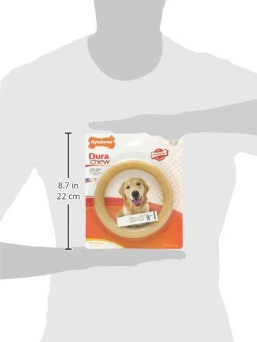 Nylabone Giant Ring Bone Dog Chew Toy, Original - Image 2