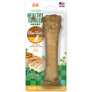 Nylabone Healthy Edibles Natural Dog Chews Long Lasting Chicken Flavor Treats for Dogs - Image 11