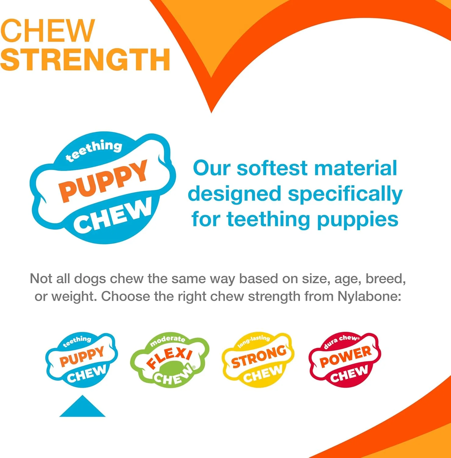 Nylabone New Puppy Starter Kit, 2 Chew Toys and 1 Natural Treat for Puppies, Bacon & Chicken Flavor - Image 6