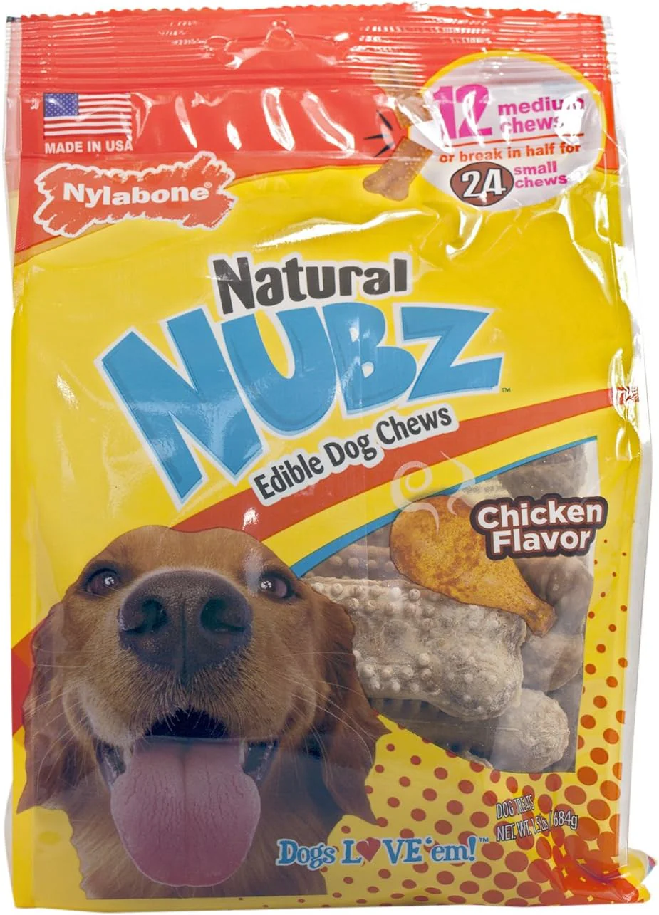 Nylabone Nubz Chicken Dog Chews - Image 2