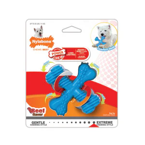 Nylabone Power Chew X Bones, Regular, Beef Flavor Toys for Dogs - Image 2