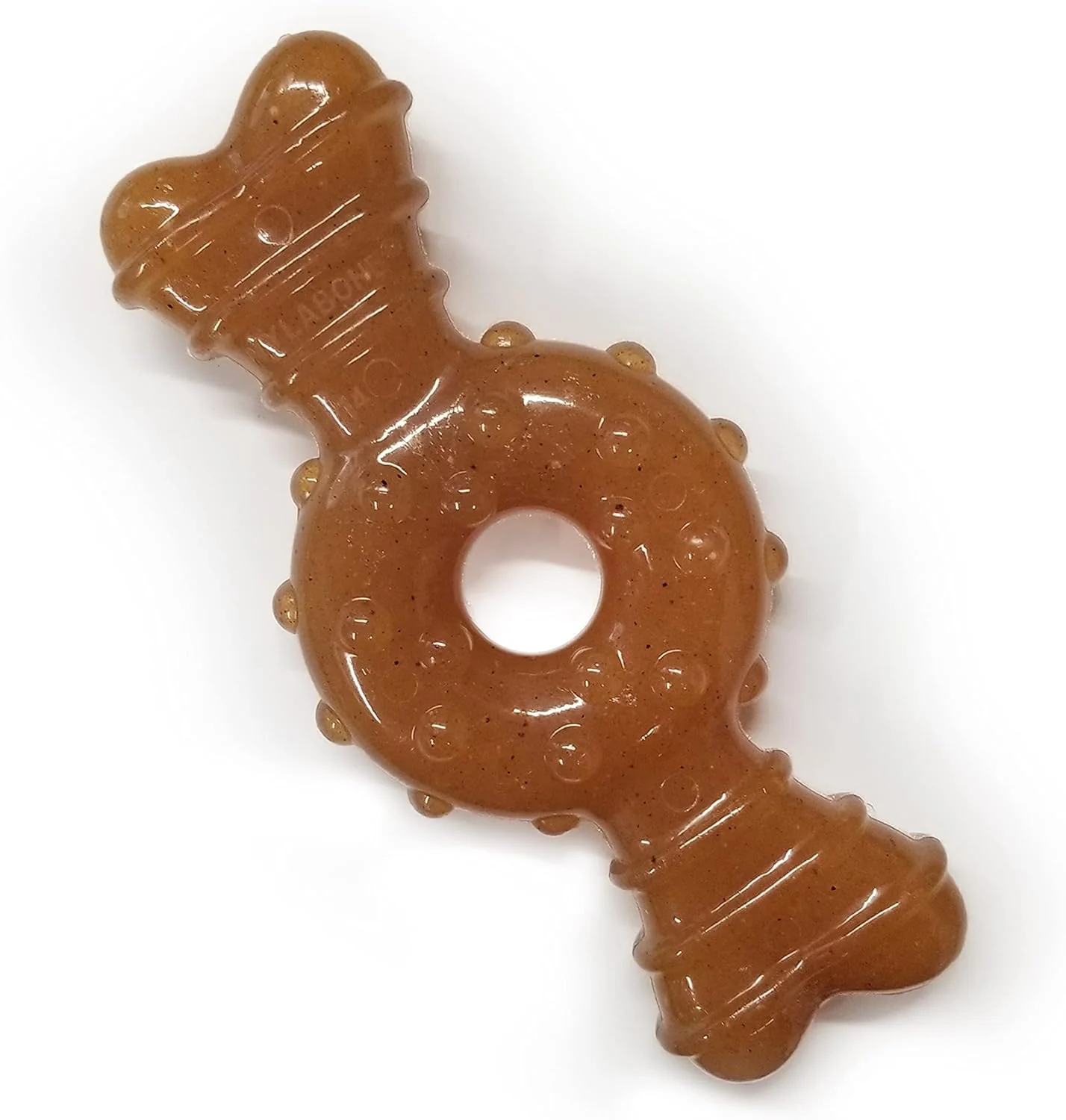 Nylabone Ring Bone Chew Toy for Puppies, Puppy Teething Toys, Puppy Enrichment Toys, Chicken Flavor, Medium Dogs - Image 2