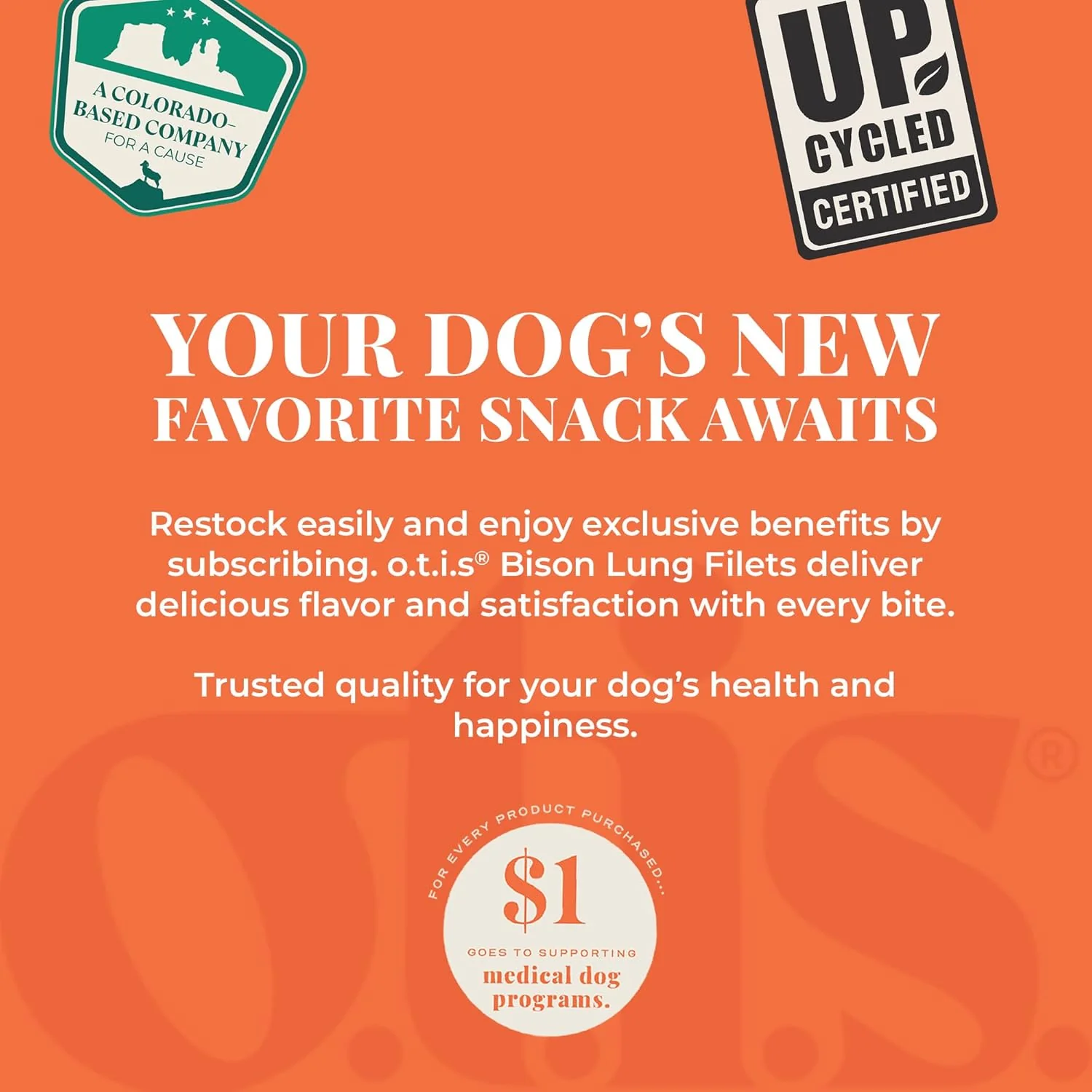 O.T.I.S. Wild Things Bison Lung Filets – 4 oz – Single-Ingredient Dog Treats – Grass-Fed, Farm-Raised Bison – No Hormones, Antibiotics, or Additives - Image 7