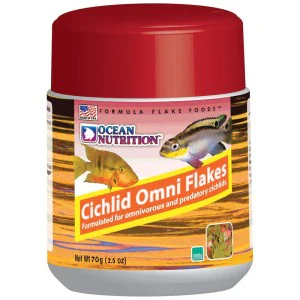 Ocean Nutrition Fish Food - Cichlid Fish Food, High Protein Fish Flakes, Tropical Fish Flakes, Ideal Cichlid Food for Angelfish, Kribensis, Ram Cichlids and More, Made in The USA, 1.2 oz (34 g) - Image 9