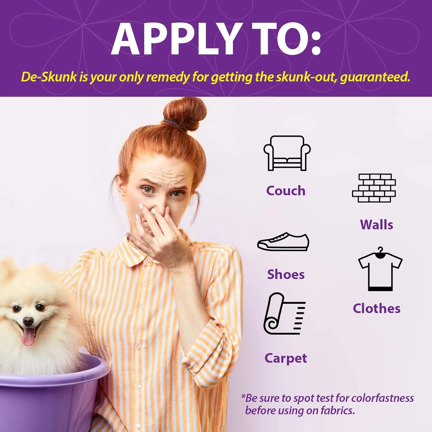 Odor Destroying Shampoo for Dogs – Formulated with Powerful De-Greasers, Skunk Odor Remover for Pets, Carpet, Furniture and More – Removes Skunk Smell Fast - Image 5