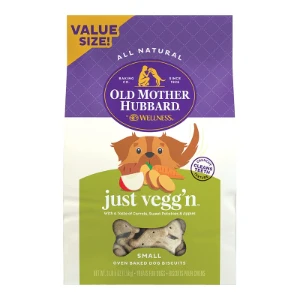 Old Mother Hubbard Wellness Just Vegg'n Dog Biscuits, Natural, Training Treats, Sweat Potato, Oats, Apples & Carrots Flavor - Image 9