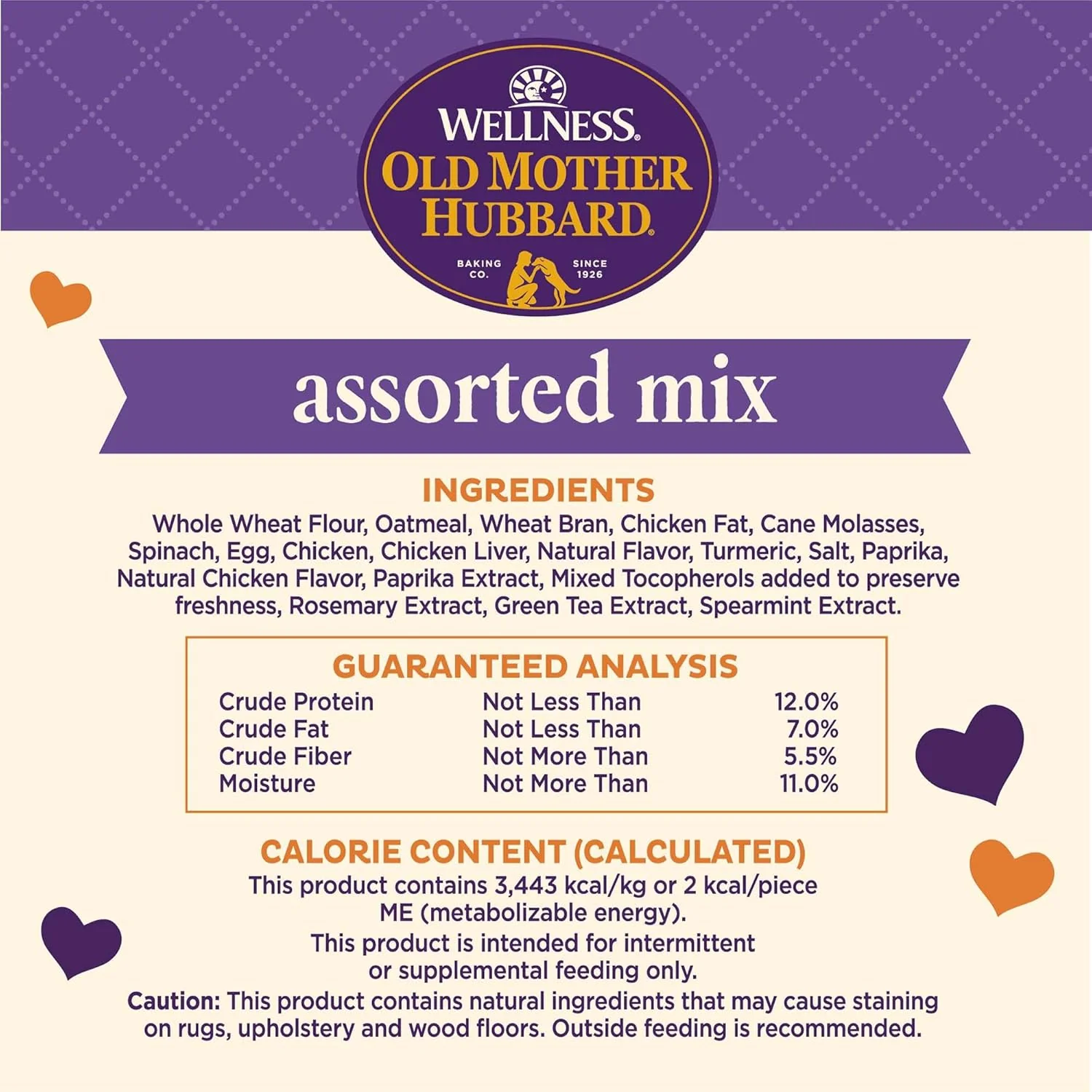 Old Mother Hubbard Wellness Training Bitz Assorted Mix Dog Biscuits, Natural, Training Treats, Three Flavors, Small Size, (8 Ounce Bag) - Image 6