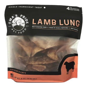 Omas Pride Dehydrated Lamb Lung Dog & Cat Food, 1 Count (Pack of 1) - Image 2