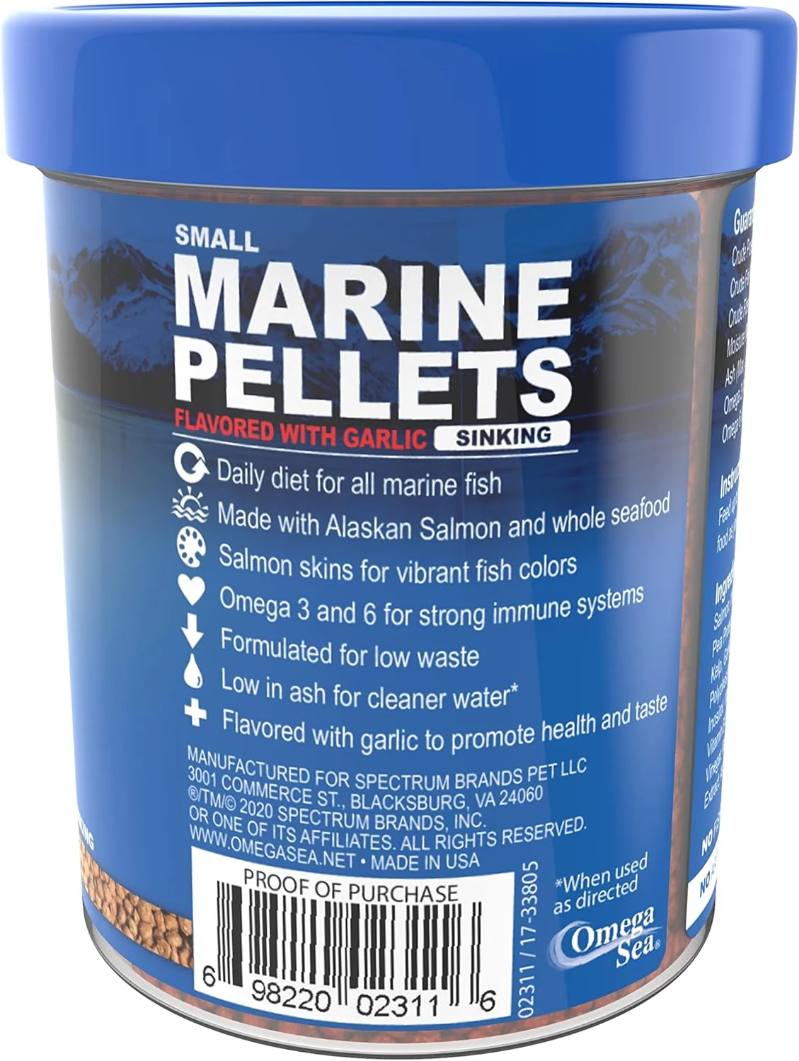 Omega One Garlic Marine Sinking Pellets - Image 6