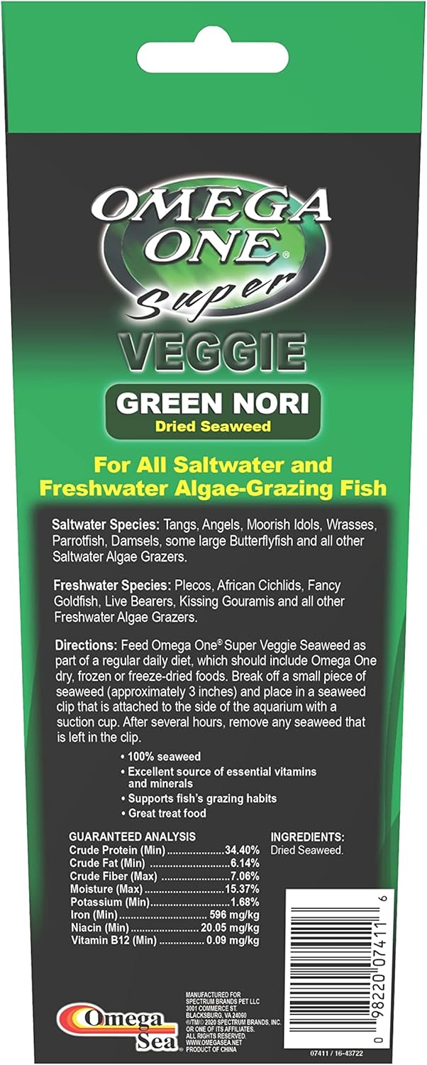 Omega One Seaweed, Green, 24 Sheets, 0.8 oz - Image 5
