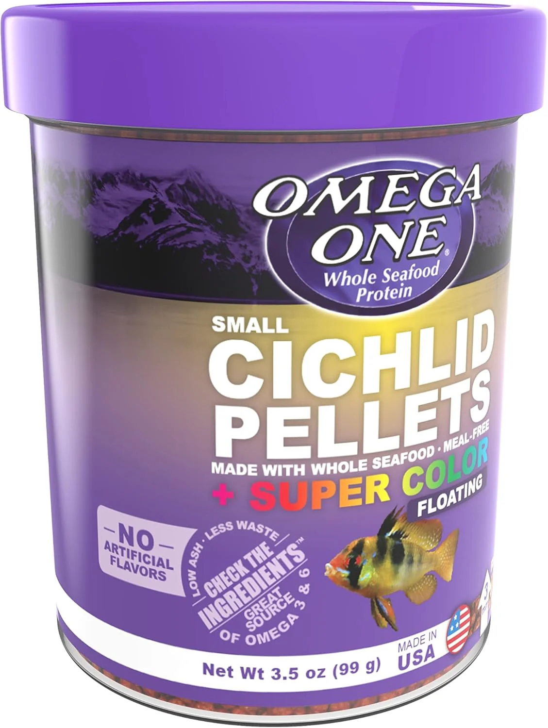 Omega One Super Color Floating Cichlid Pellets - Image 3