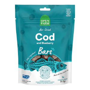 OPEN FARM DOG AIR DRIED TREAT BARS, 4.1OZ